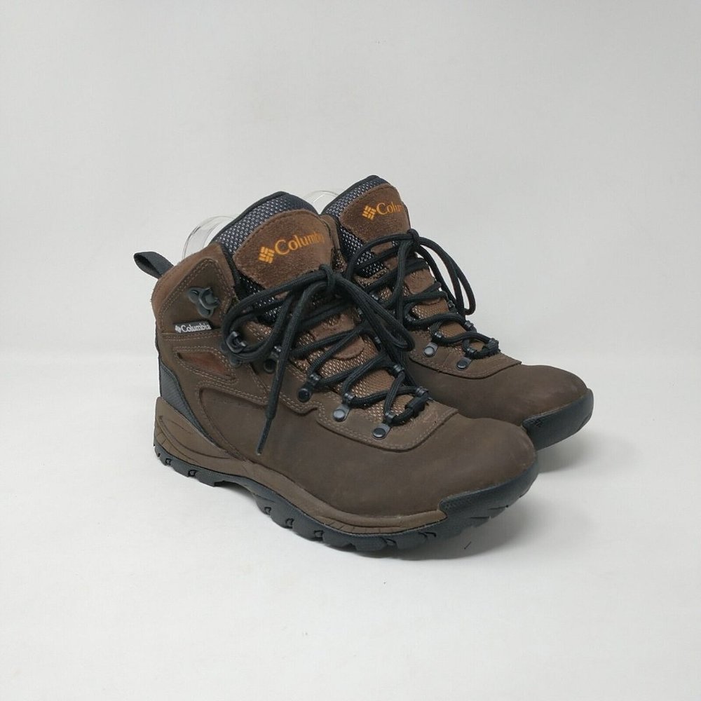 Columbia Omni Shield Waterproof Leather Lace Up Athletic Hiking Boots Womens 8.5
